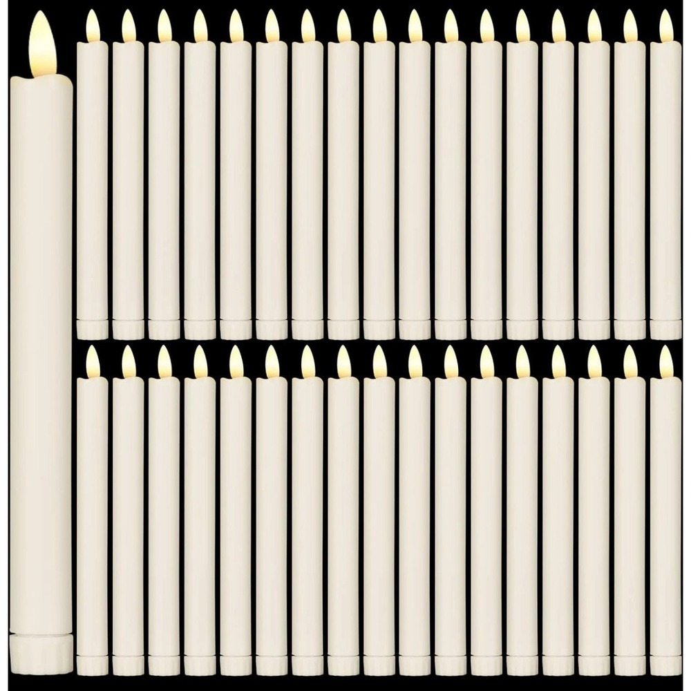 Pack of Cream Taper Candles - Home Accents - Picture 3 of 8